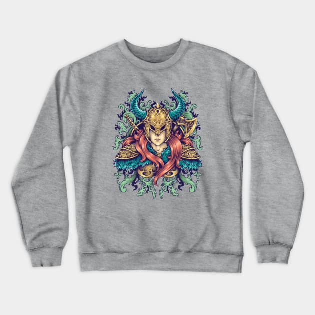 Warrior Queen Crewneck Sweatshirt by VintageHeroes